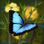 Blue Morpho Butterfly 2