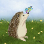When a Hedgehog is away from his Gnome friends, he finds solace in the company of butterflies.
