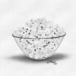 Popcorn In A Bowl Sketch