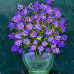 Purple Flower Bowl Abstract