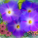 Purple Messy Flowers