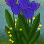 Purple Tulips, Messy Flowers