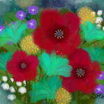 Red Messy Flowers 2