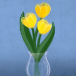 Yellow Tulips, Messy Flowers