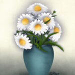Daises In A Vase